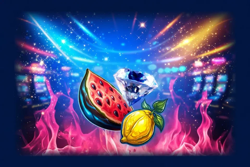 243 Fire n Diamonds illustrated game artwork