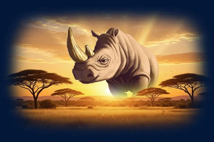 King Rhino illustrated game artwork