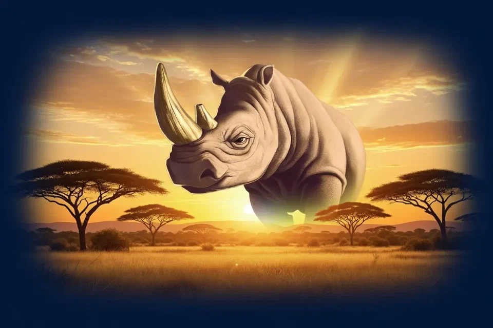 King Rhino illustrated game artwork