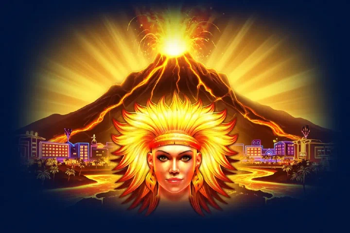 Volcano Explosive illustrated game artwork