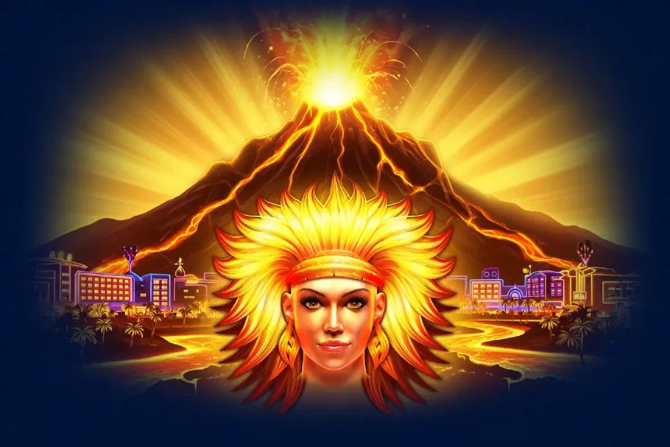 Volcano Explosive illustrated game artwork