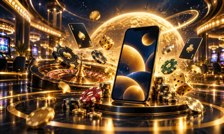 Illustration of a Magic Planet home-screen shortcut on a phone