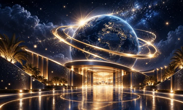 Magic Planet illustration for magic planet gold